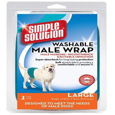 Simple Solution Washable Male Wrap - Blue