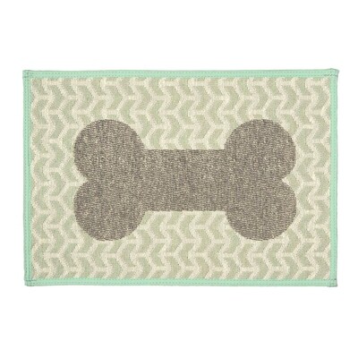 Loving Pets Bella Fashion Mats Geometric Bone - Aqua