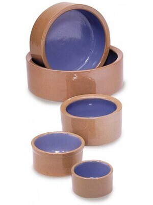 Spot Standard Crock Dog Bowl - Blue