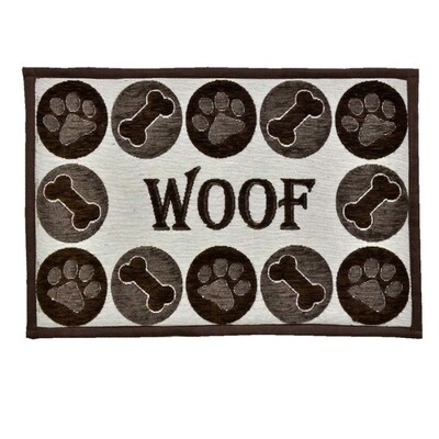 Loving Pets Fashion Mat Woof Chenille - Multi-Color