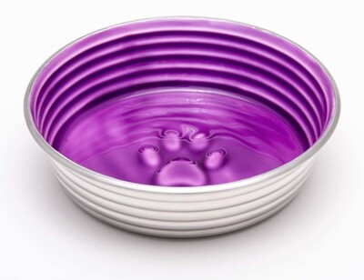 Loving Pets Dog Bowl Paw Print - Lilac