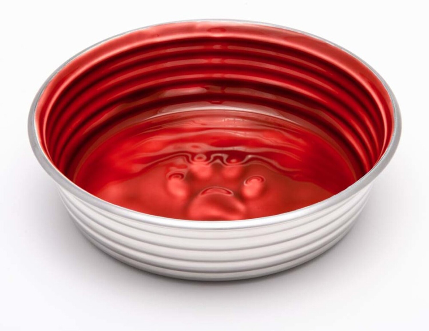 Loving Pets Dog Bowl Paw Print - Bordeaux