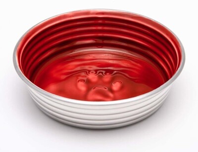 Loving Pets Dog Bowl Paw Print - Bordeaux