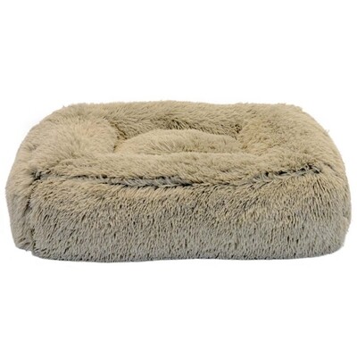 Good Dog Stepover Bolster Cloud Bed - Tan