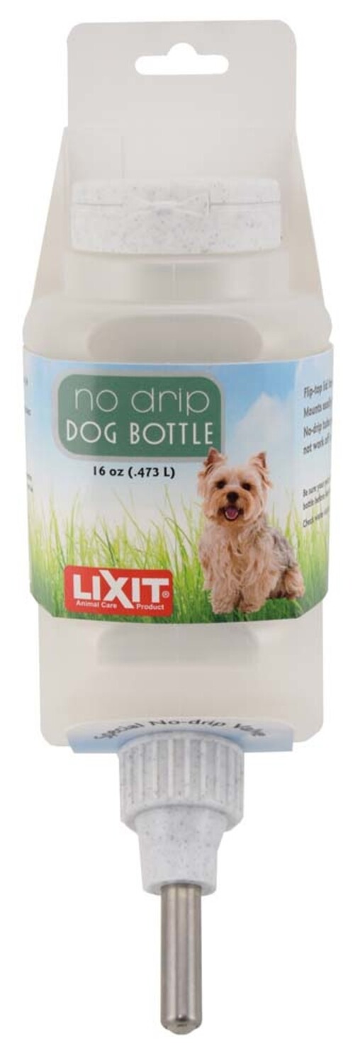 Lixit Top Fill Dog Water Bottle - White, Size: 16 Oz