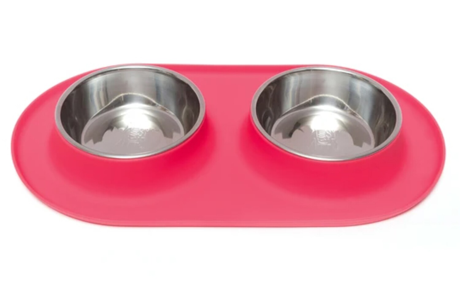 Messy Mutts Double Feeder - Red