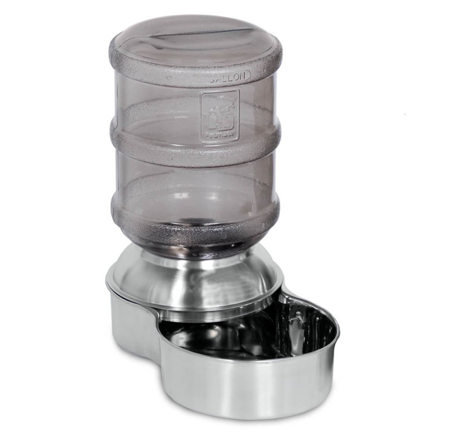 Petmate Replenish Waterer Stainless Steel Stainless Steel - Smoke