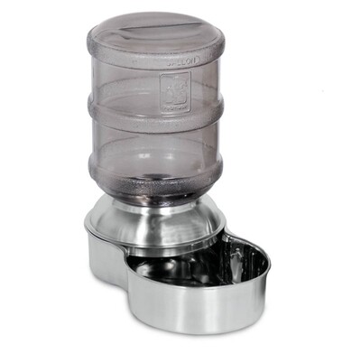 Petmate Replenish Waterer Stainless Steel Stainless Steel - Smoke