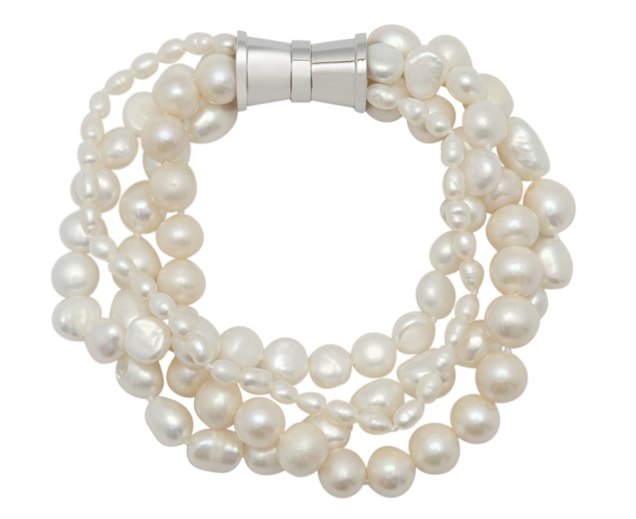 4-Strand Freshwater Pearl Bracelet