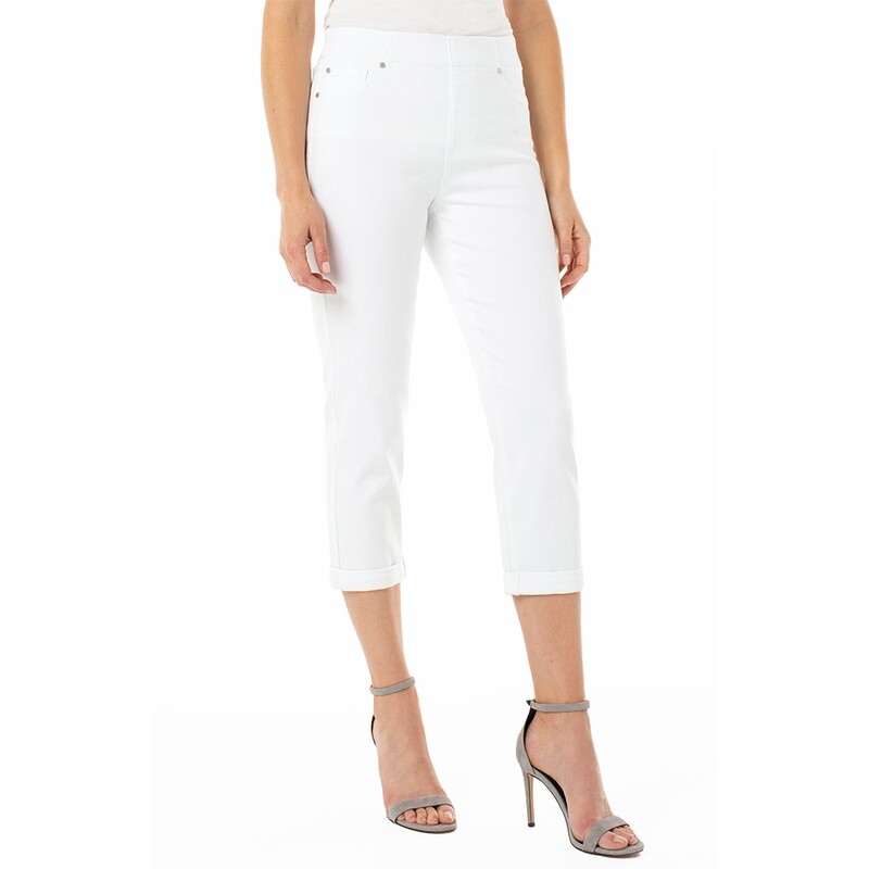 Liverpool Los Angeles Chloe Cropped Rolled Cuff Stretch Jean