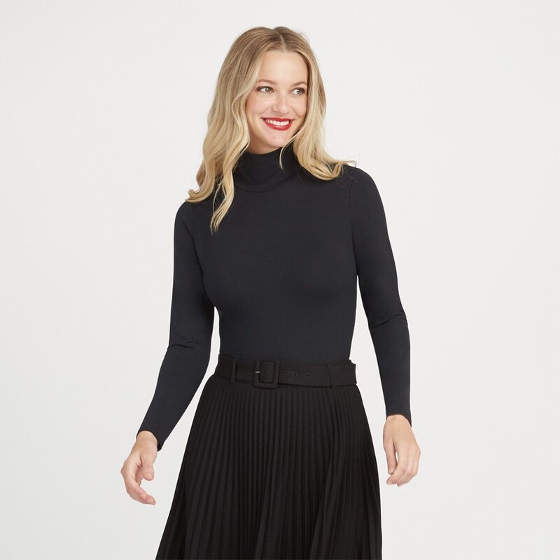 SPANX® Suit Yourself Long Sleeve Turtleneck Thong Bodysuit