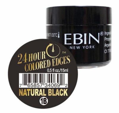EBIN 24 HR COLORED EDGES NATURAL BLACK