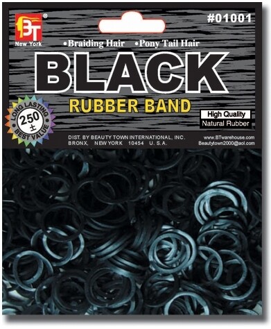 BT RUBBER BAND 250PCS #01001 - BLACK