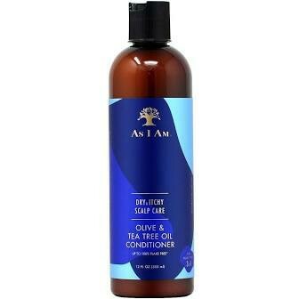 AS I AM Dry &amp; Itchy Scalp Care Olive &amp; Tea Tree Oil Shampoo 12oz