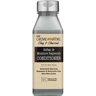 Creme of Nature Clay &amp; Charcoal Soften &amp; Moisture Replenish Conditioner 12oz