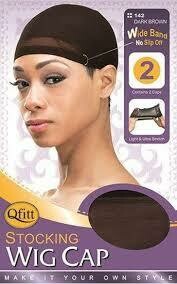 Qfitt Stocking Wig Cap #100 Black