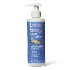 Lottabody Coconut &amp; Shea Oils Moisturize Me Curl &amp; Style Milk 8oz