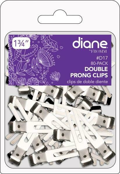 Diane Double Prong Clips 1 3/4&quot; 80 PK #D17