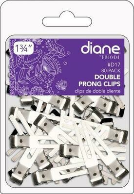 Diane Double Prong Clips 1 3/4&quot; 80 PK #D17