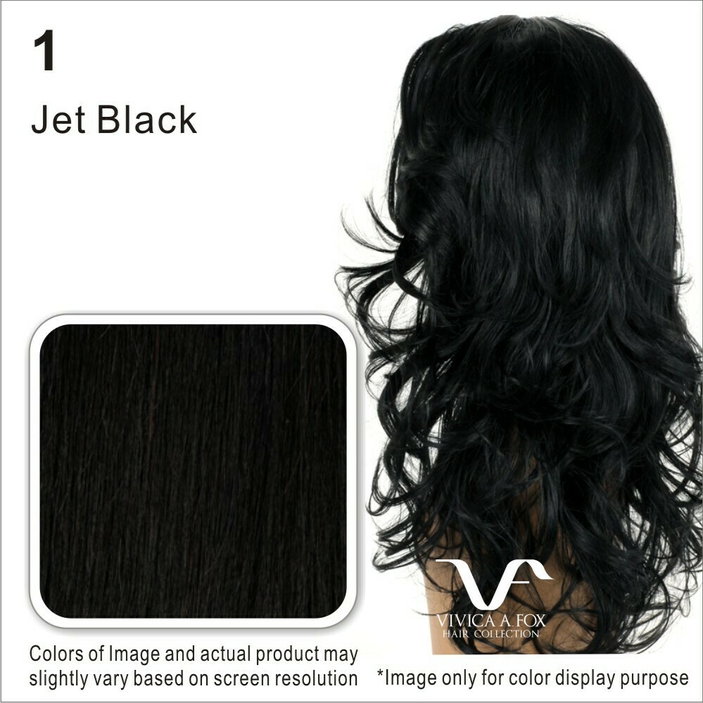 VIVICA A. FOX LEMON DRAWSTRING PONYTAIL 21&quot;, COLOR: 1 JET BLACK