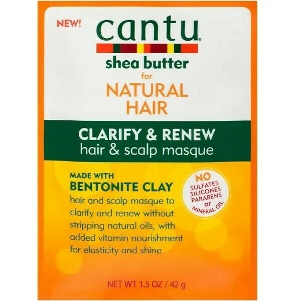Cantu Shea Butter For Natural Hair Clarifying &amp; Renew Hair &amp; Scalp Masque 1.5oz