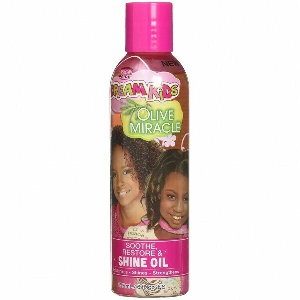 AFRICAN PRIDE DREAM KIDS OLIVE MIRACLE SOOTHE RESTORE &amp;SHINE OIL 6oz