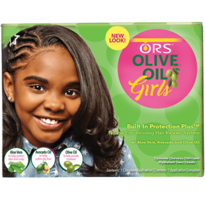 ORS Olive Oil Girls Built-In Protection Plus No-Lye Conditioning Hair Relaxer System - 1 Application 