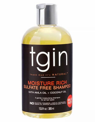 Tgin Moisture Rich Sulfate Free Shampoo For Natural Hair 13oz
