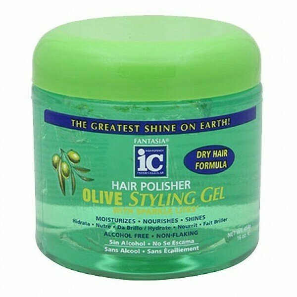 FANTASIA IC HAIR POLISHER OLIVE STYLING GEL 16oz