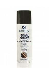 ISOPLUS BLACK CASTOR OIL SHEEEN 9oz