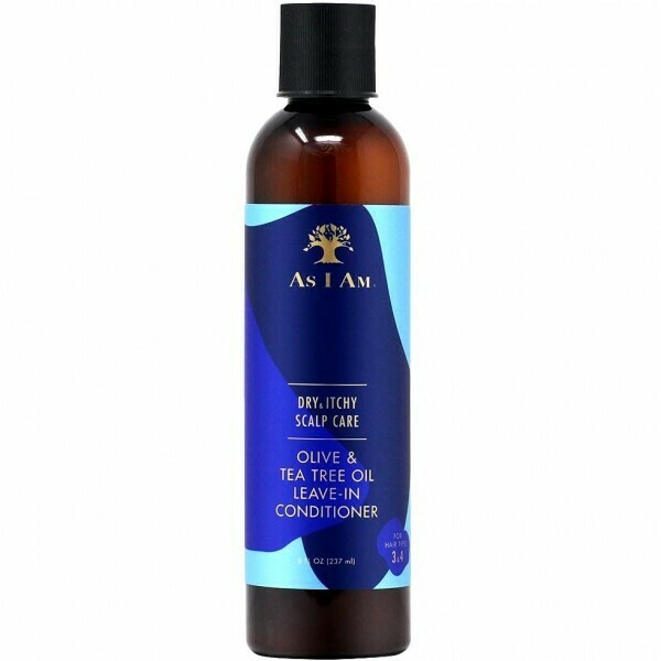AS I AM DRY & ITCHY SCALP CARE OLIVE & TEA TREE OIL LEAVE-IN CONDITIONER 8oz