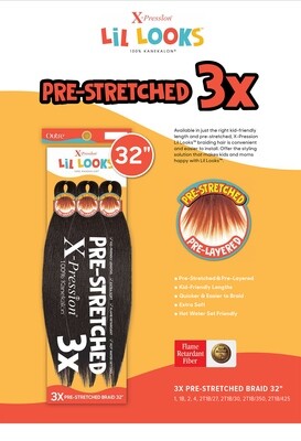 Outre X-Pression Lil Looks 3x Pre-Stretched Braid 32&quot;