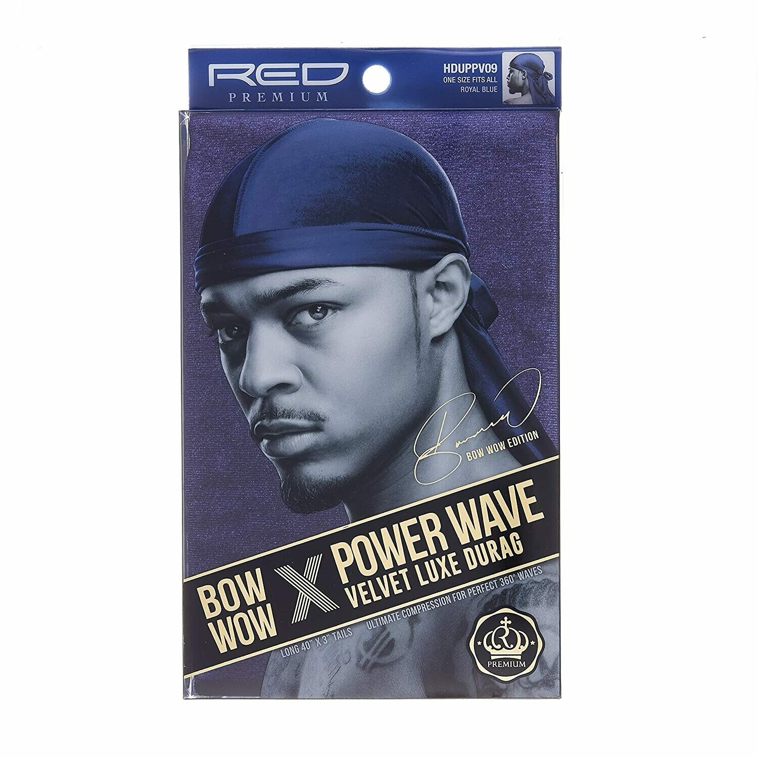 RPM POWER WAVE VELVET DURAG HDUPPV09 ROYAL BLUE