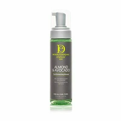 DESIGN ESSENTIALS NATURAL ALMOND &amp; AVOCADO CURL ENHANCING MOUSSE 7.5oz