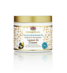 AFRICAN PRIDE MOISTURE MIRACLE COCONUT MILK LEAVE IN CREAM 15oz