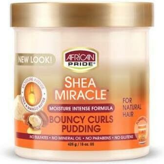 AFRICAN PRIDE SHEA MIRACLE MOISTURE INTENSE BOUNCY CURLS PUDDING 15oz