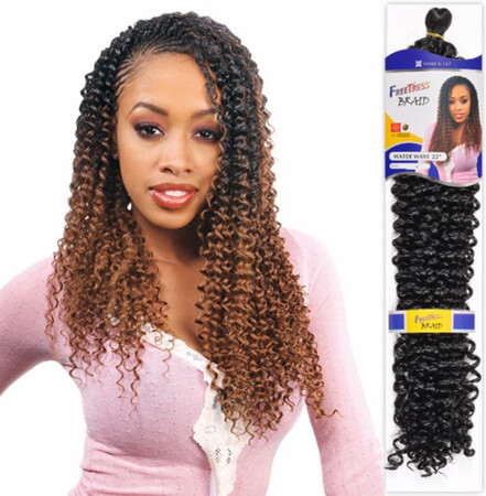 Freetress Braid Water Wave Bulk 22&quot; - 1, Color: 1, Length: 22&quot;