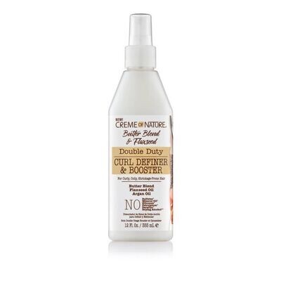 CREME OF NATURE BUTTER BLEND & FLAXSEED CURL DEFINER & BOOSTER 12oz