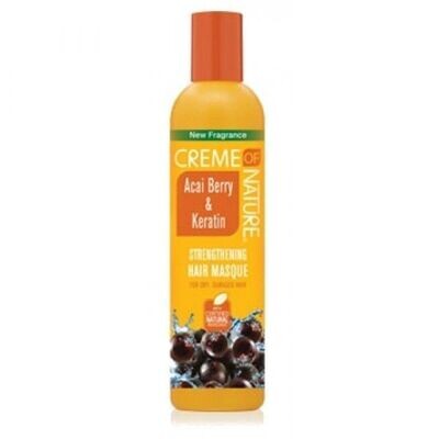 Creme Of Nature Acai Berry &amp; Keratin Strengthening Hair Masque 12oz