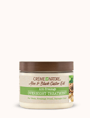 Creme of Nature Aloe &amp; Black Castor Oil Anti-Breakage Overnight Treatment 4.76oz