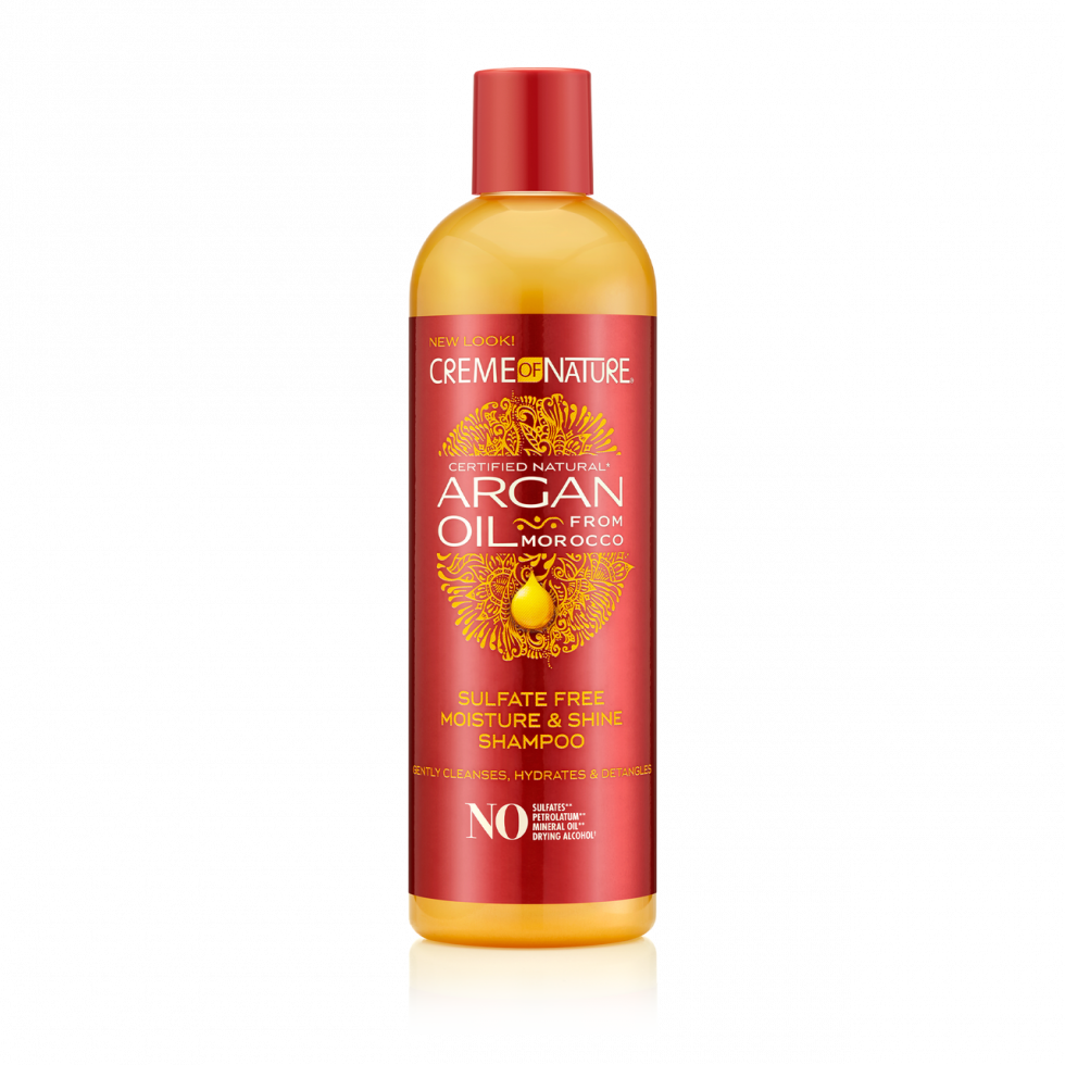 CREME OF NATURE ARGAN OIL SULFATE FREE MOISTURE &amp; SHINE SHAMPOO 12oz, SIZE: 12oz