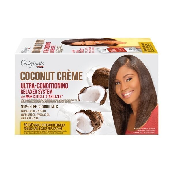 AFRICA&#39;S BEST ORIGINALS COCONUT CREME ULTRA CONDITIONING RELAXER KIT