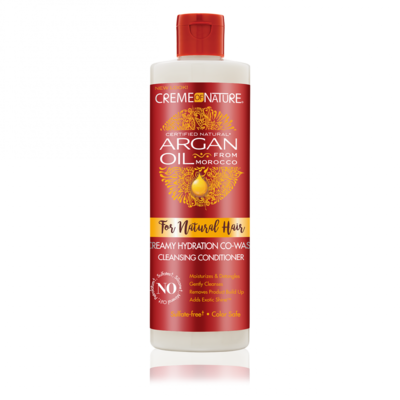 Creme of Nature Argan Oil For Natural Hair Creamy Hydration Co-Wash Cleansing Conditioner 12oz