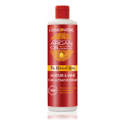 Creme of Nature Argan Oil For Natural Hair Moisture &amp; Shine Curl Activator Creme 12oz