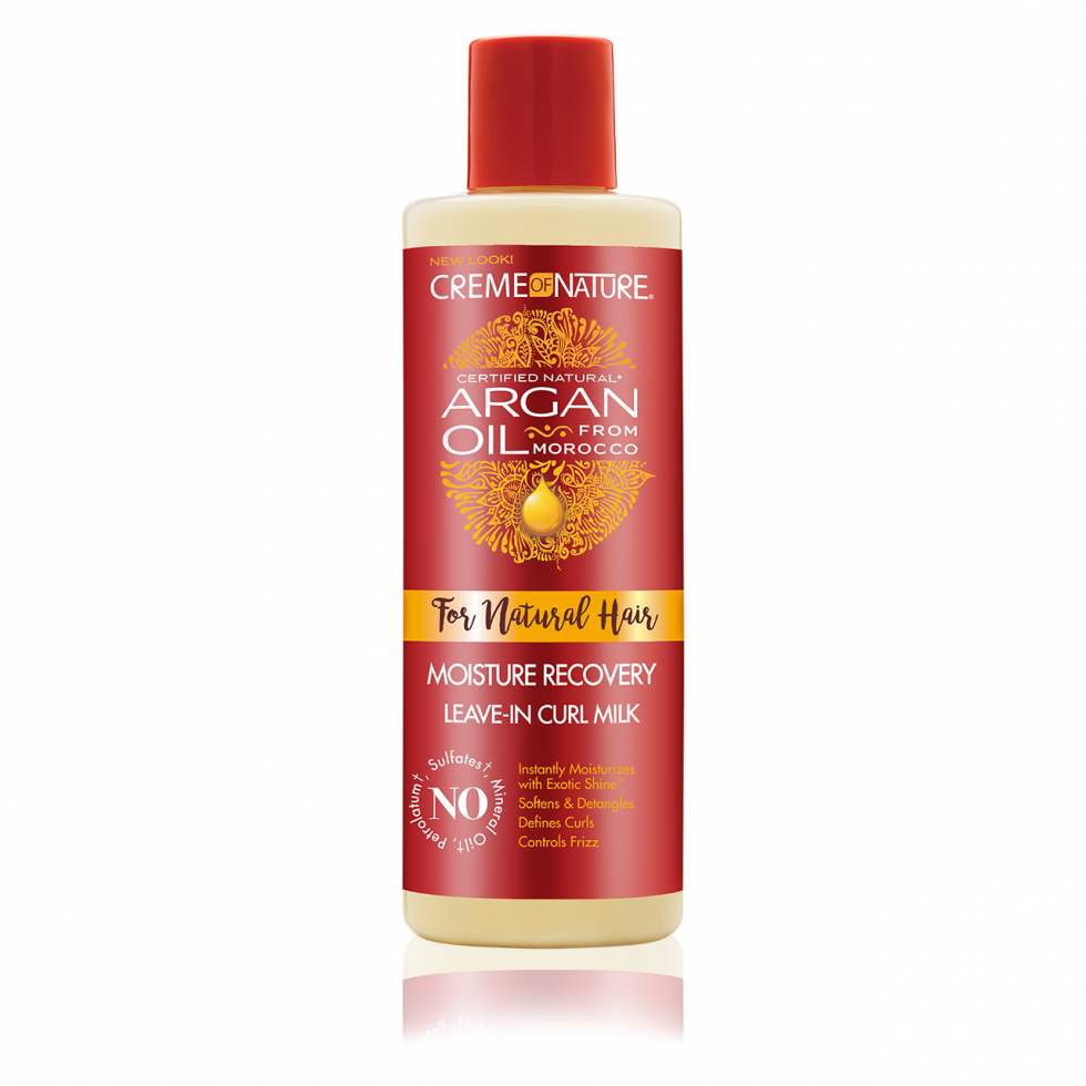 Nature Argan Oil For Natural Hair Moisture Recovery Leave-In Curl Milk 8oz