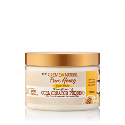 Creme of Nature Pure Honey Hair Food Strengthening Curl Creator Pudding 11.5oz