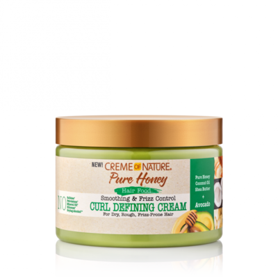 Creme of Nature Pure Honey Hair Food Smoothing &amp; Frizz Control Curl Defining Cream 11.5oz