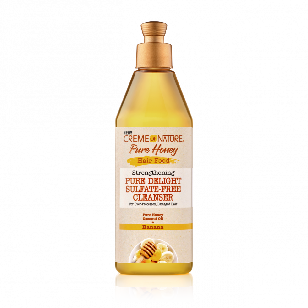 Creme of Nature Pure Honey Hair Food Strengthening Pure Delight Sulfate‐Free Cleanser 12oz