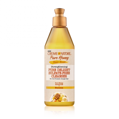 Creme of Nature Pure Honey Hair Food Strengthening Pure Delight Sulfate‐Free Cleanser 12oz