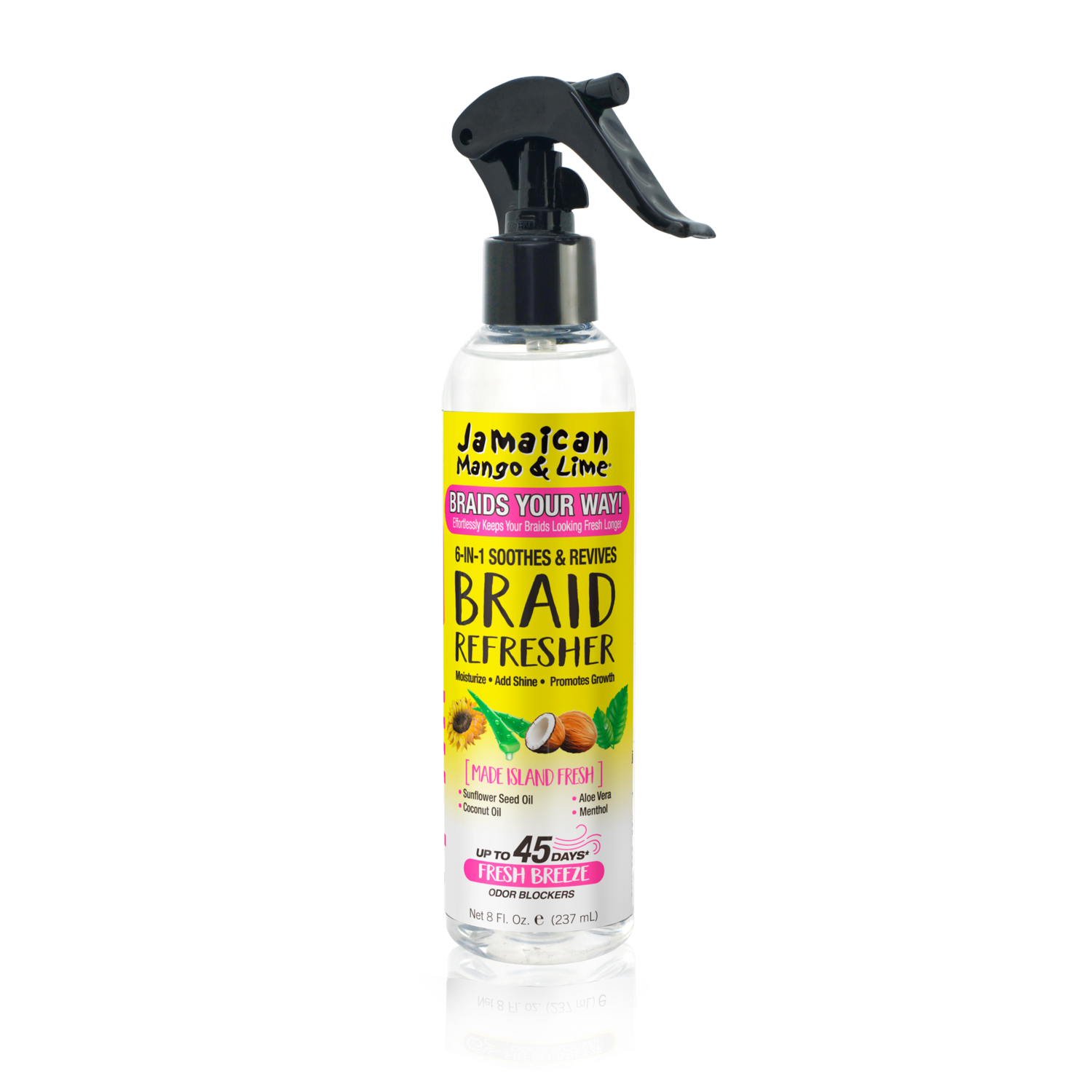 Jamaican Mango &amp; Lime Braid Your Way 6-N-1 Soothes &amp; Revives Braid Refresher 8oz